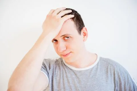 Man face expressions Stock Photos