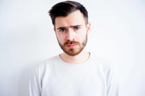 Man face expressions Stock Photos