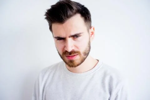Man face expressions Stock Photos
