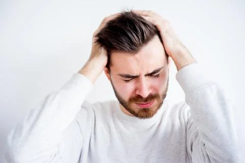 Man face expressions Stock Photos