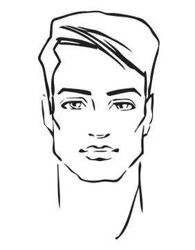 Man face Stock Illustration