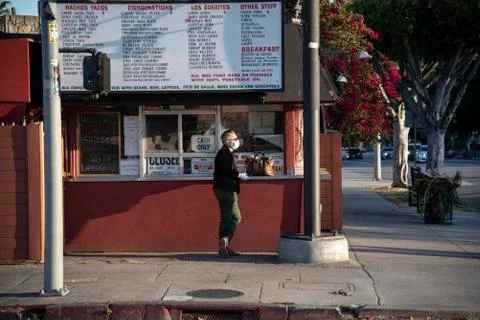 Man in a face mask Stock Photos