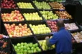 Man Facing Apples In Produce 03 Footage