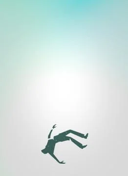 Man Falling Design Stock Illustration