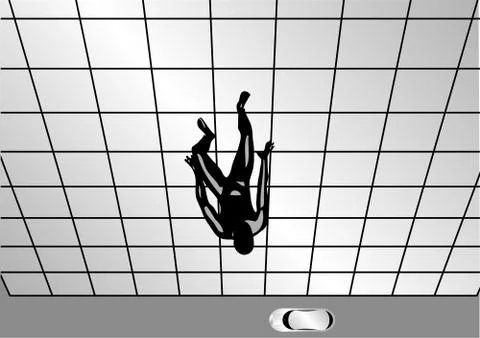 Man falling Stock Illustration