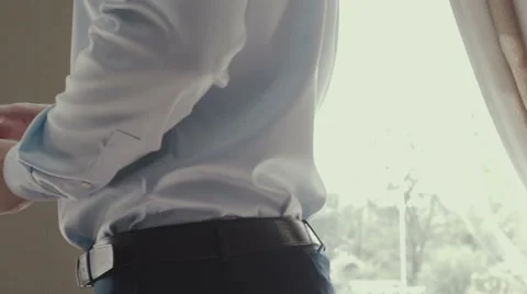 The man fastens watches Stock Footage 67570138