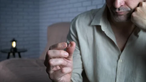 Man feel split after separation. Stock Footage 289479329