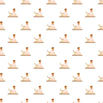 Man feeling full after eating showing satiety pattern Illustrazione stock