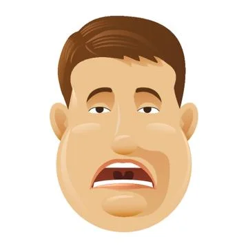 Man Feeling Melancholy Stock Illustration