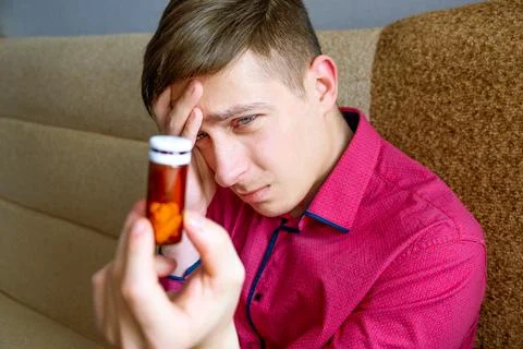 Man feels Side Effect Stock Photos