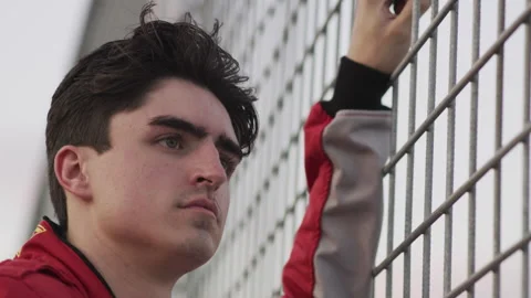 Man on the Fence Thinking Stock Footage 264485183