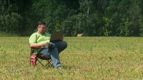 Man in the field 16 스톡 동영상 518473