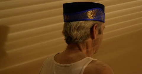 Man in Filipino Hat Stock Footage 70263301