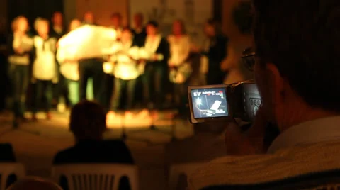 Man filming Stock Footage 31739755