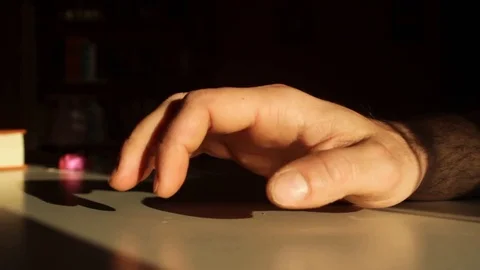 Man finger tapping nervous Stock Footage 75061337