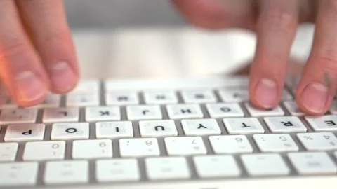 Man fingers type tasks, deadlines, and schedules in project management. Stock Footage 299885271