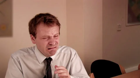 Man is fired and starts to cry his eyes out 動画素材 27598715