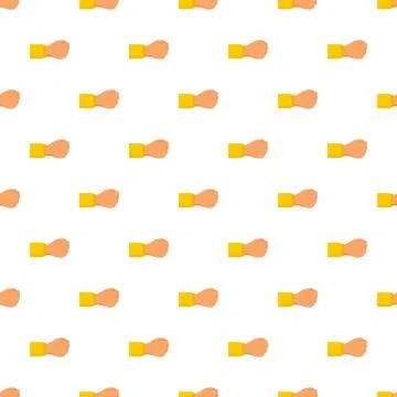 Man fist pattern seamless vector Stock Illustration