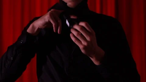 Man fixes tie, tie a tie Vidéo 87201406