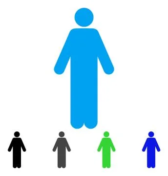 Man Flat Icon Stock Illustration