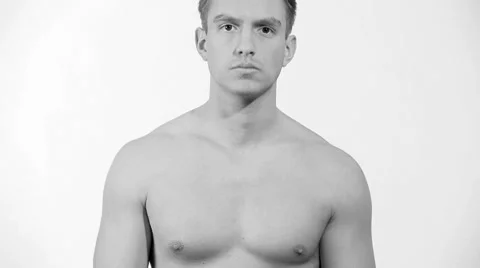 Man Flexing Stock Footage 7901542