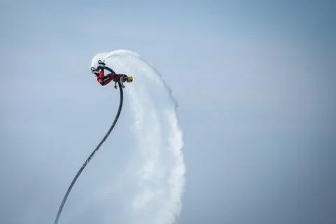 Man on the flyboard Stock Photos