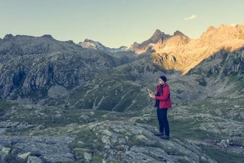Man flying a drone. Stock Photos