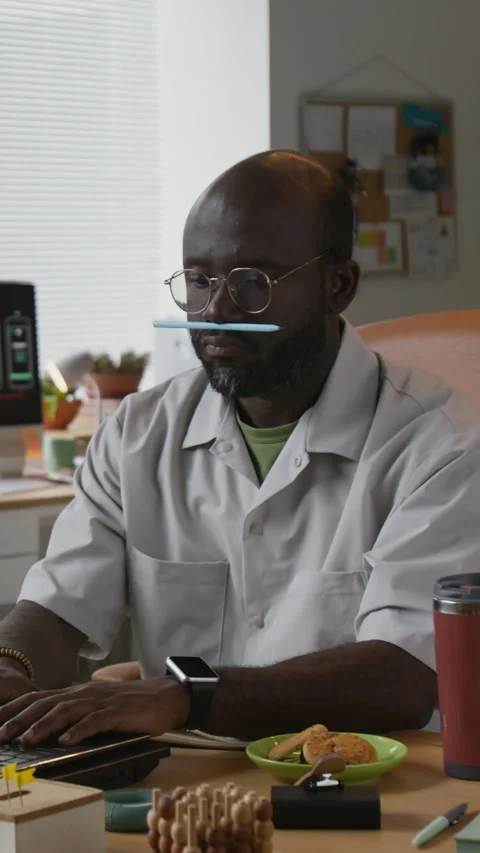 Man Focused on Work 스톡 동영상 317326184