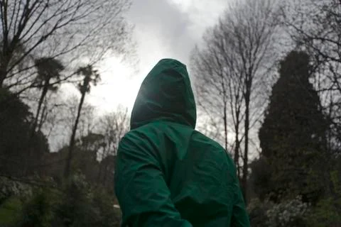 Man in forest Stock Photos