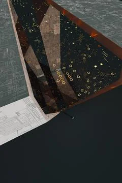 Man in front of a data manager cube Stock Photos