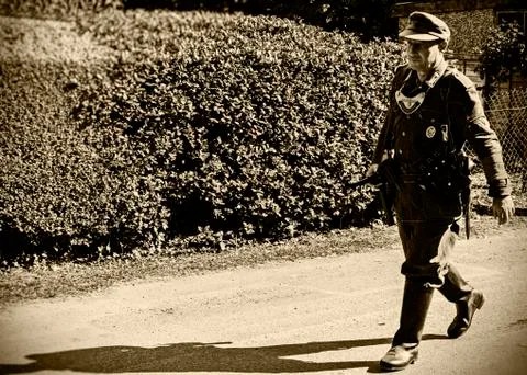 Man in German War uniform Stock Photos