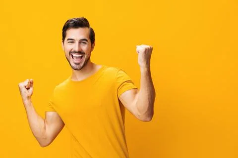 Man gesture background studio portrait fashion lifestyle Stock Photos