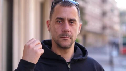 Man gestures asking what do you want from me Stock Footage 308636124