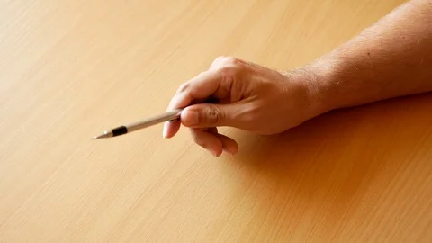 Man gestures with his hand it the office Stock Footage 93859630