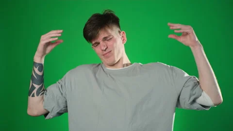 Man gesturing bla bla gesture at camera Stock Footage 209132603