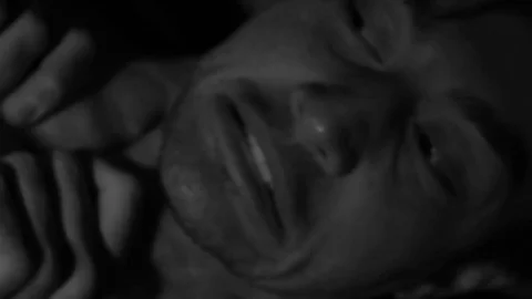 Man Get Strangulated by killer Hands Stock Footage 82087767