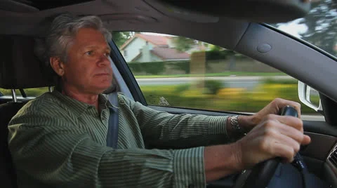 MAN GETS MAD WHILE DRIVING Video stock 23377422