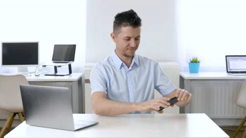 Man Gets Ready And Starts Recording A Vlog Stock Footage 135022788