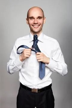 Man Getting dressed Stock Photos