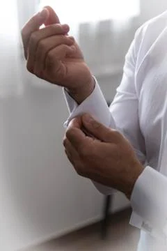 Man getting dressed Stock Photos