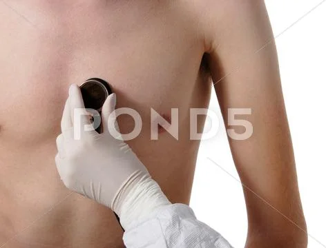 Man getting a flu shot from his doctor Stock Photos