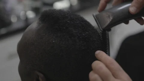 Man getting hair cut Stock Footage 108704096