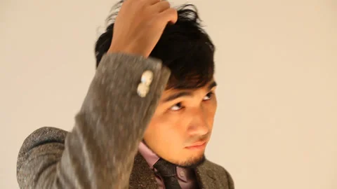 Man getting ready for work Stock Footage 161970376