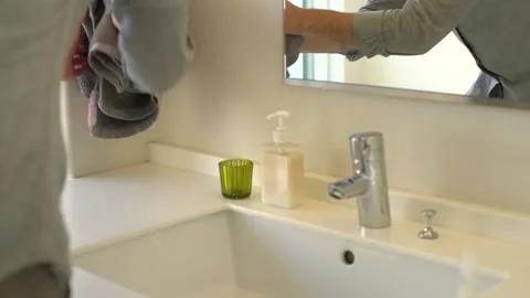 Man getting ready for work Video stock 162275687