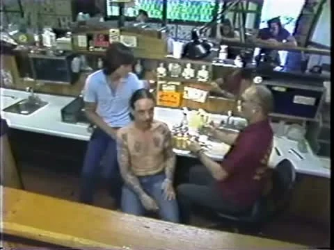 Man Getting Tattoo Stock Footage 10849262
