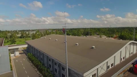 Man getting up onto a Tower 스톡 동영상 288234756