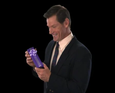 Man with Gift Stock Footage 754394