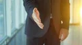 The man giving the empty hand. slow motion 4k or 4k+ Resolution