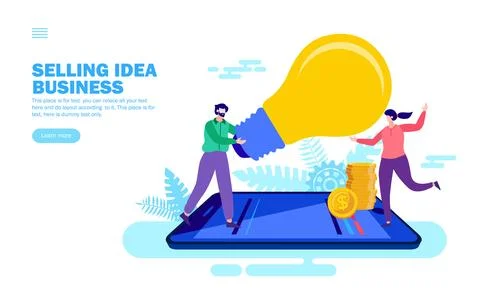 Man giving idea , bulb to another man 스톡 일러스트