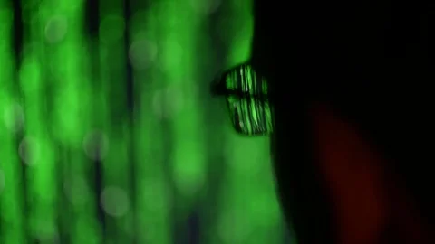 Man with glasses browsing internet Stock Footage 81146044